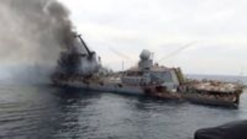 ロシア黒海艦隊の旗艦「モスクワ」沈没、ウクライナのミサイル攻撃が原因と軍事裁判所が誤って認める