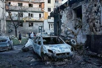ロシア、首都キーウに開戦以来最多の弾道ミサイル