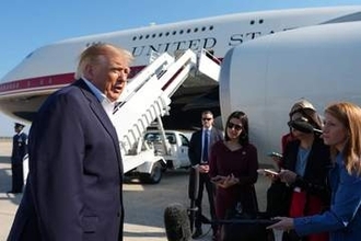 トランプ氏、「公正な選挙なら」中間選挙の結果受け入れ
