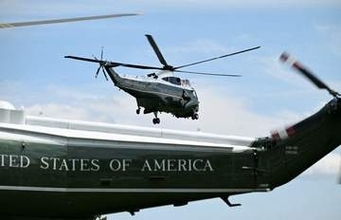 離陸中の旅客機とトランプ米大統領専用ヘリが想定以上に接近　当局が調査開始
