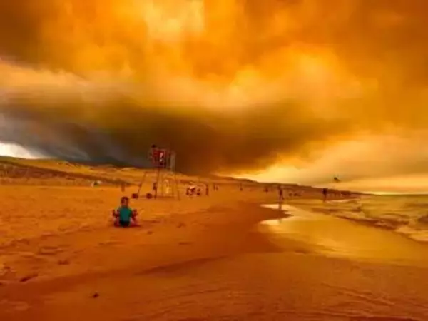 気候科学者が撮影した不気味な写真、山火事からの避難決める契機に　仏南西部