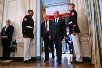 イスラエル、ヨルダン川西岸の統制強化　首相訪米前に入植地拡大図る