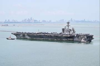 長期展開を終えた空母リンカーン、中東からタイに到着　交代艦の派遣で東アジアは手薄に
