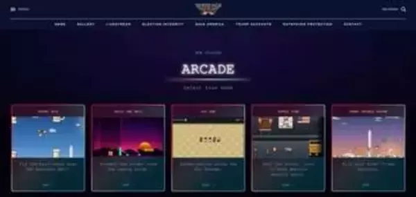 ホワイトハウスの公式サイトがアーケードゲームを公開、不法移民の逮捕や国境の壁建設をゲーム化
