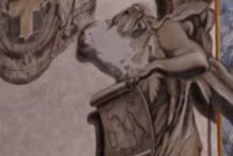 「首相そっくり」の天使の絵画、批判受け顔部分を塗りつぶし　イタリア