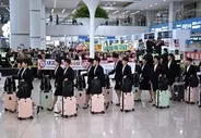 北朝鮮女子サッカーチームが韓国入り、選手団の訪韓は約7年ぶり