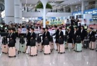 北朝鮮女子サッカーチームが韓国入り、選手団の訪韓は約7年ぶり