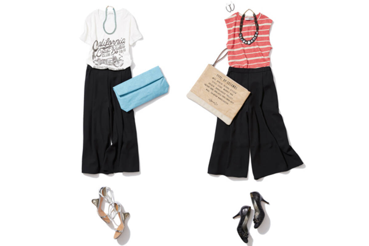 ガウチョパンツを子供っぽく見せない着こなし方 15年7月24日 エキサイトニュース