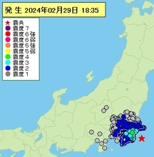 【速報】千葉県で地震相次ぐ　東方沖が震源　２７日から１０回以上、最大震度４　気象庁注意呼び掛け