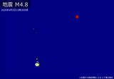 「【速報】関東で地震　Ｍ4.8　震源は父島近海」の画像1
