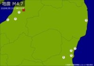 【速報】関東・東北・中部で地震　Ｍ４．７　震源は新潟県中越地方　地震が及んだ地域人口７９万人