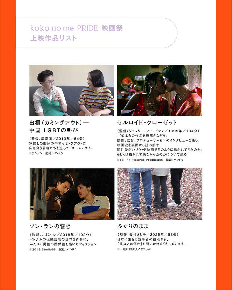 『koko no mePRIDE映画祭』が6月26日、27日に開催。「この社会で、ともに生きること」