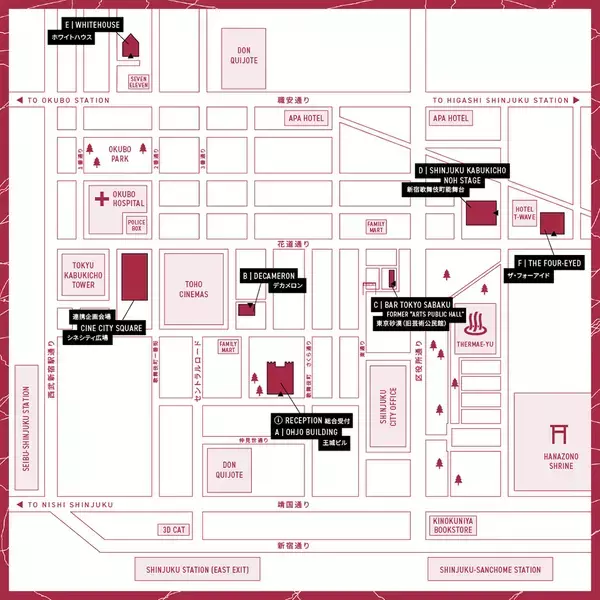 「歌舞伎町を回遊するオールナイトアートイベント『BENTEN 2 Art Night Kabukicho』が11月1日開幕」の画像