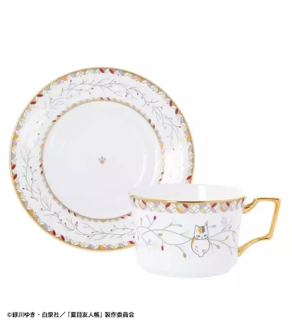 「『夏目友人帳』ニャンコ先生をモチーフにしたカップ＆ソーサーがノリタケから登場」の画像