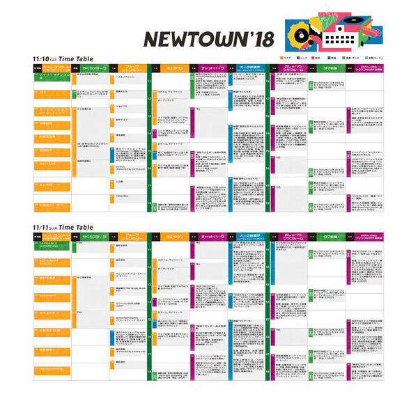 Newtown 18 タイムテーブル発表 トークイベントに会田誠 鹿野淳ら 18年10月26日 エキサイトニュース