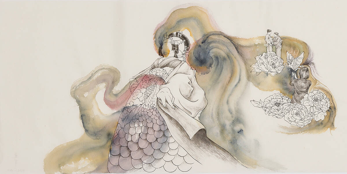 束芋が吉田修一の小説『国宝』のために制作した挿絵全500点を展示。『束芋画　国宝』開催