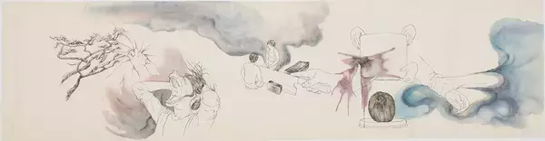 「束芋が吉田修一の小説『国宝』のために制作した挿絵全500点を展示。『束芋画　国宝』開催」の画像