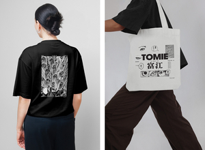 伊藤潤二×WEEK ENDコラボ第2弾。アロマキャンドル、Tシャツ、枡など全5アイテム