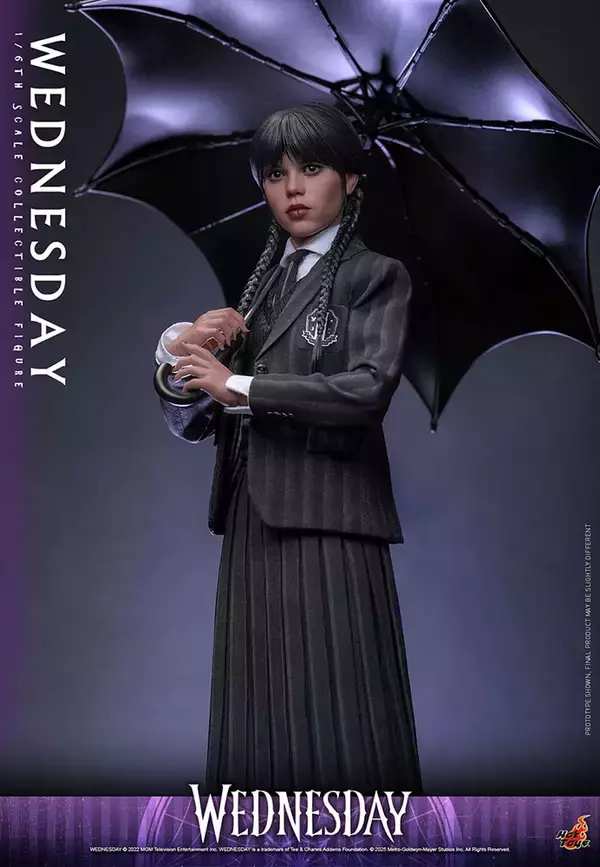 「Netflix『ウェンズデー』よりウェンズデーの1/6スケールフィギュアが登場。劇中シーン再現も」の画像