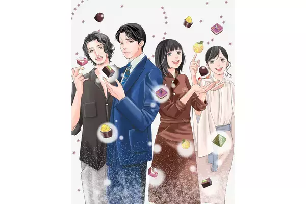 小栗旬×ハン・ヒョジュ、Netflix『匿名の恋人たち』本日配信。『花より男子』神尾葉子のイラスト到着