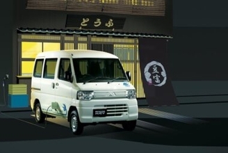 三菱自動車が2022年秋に販売を再開するミニ・キャブミーブを展示【第1回 脱炭素経営 EXPO 春展】