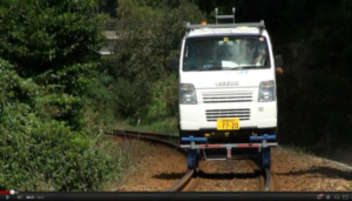 動画 軽トラが線路を走る お手軽軌陸車レールランナーって何 12年7月11日 エキサイトニュース