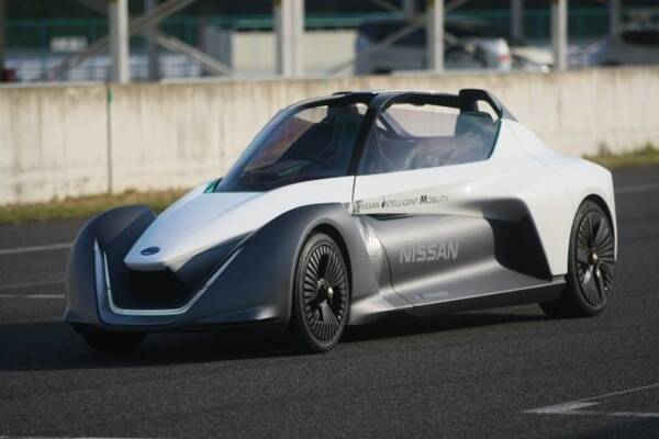 Evコンセプトカーの ニッサン ブレードグライダー コンセプト をサーキットで披露 17年4月21日 エキサイトニュース