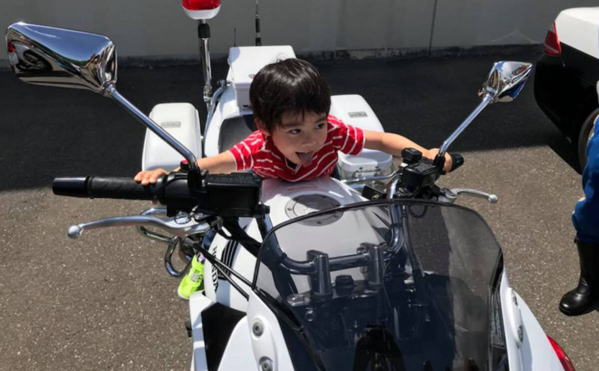 自転車で白バイに捕まった