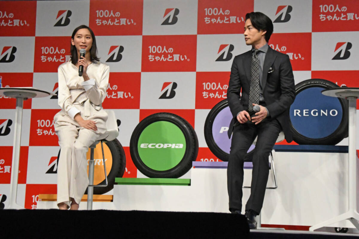 ブリヂストン 新プロモーション発表 新しいプロモーションキャラクターに竹野内豊さんと杏さんが就任 19年1月16日 エキサイトニュース