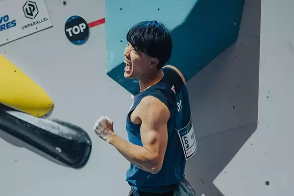 「安楽が唯一の全課題攻略　前回王者・藤井と決勝へ【クライミング世界選手権2023】」の画像