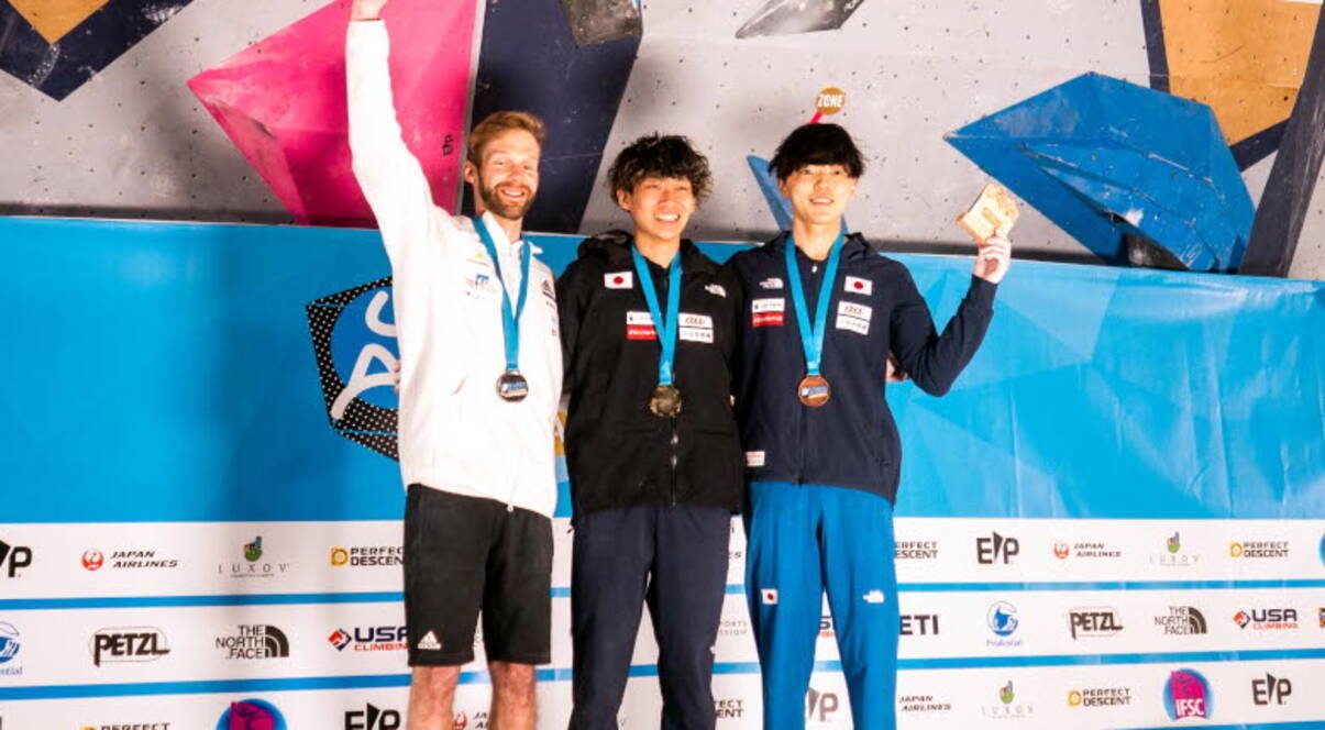 緒方良行が今季初優勝 藤井快 野中生萌も表彰台 ボルダリングw杯22第4戦 ソルトレイクシティ大会 22年5月30日 エキサイトニュース