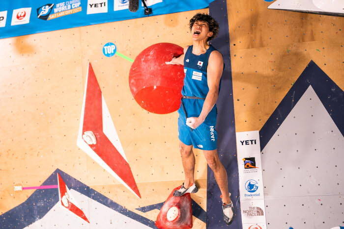 緒方良行が今季初優勝！ 藤井快、野中生萌も表彰台【ボルダリングW杯2022第4戦 ソルトレイクシティ大会】