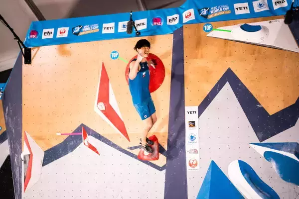 「緒方良行が今季初優勝！ 藤井快、野中生萌も表彰台【ボルダリングW杯2022第4戦 ソルトレイクシティ大会】」の画像
