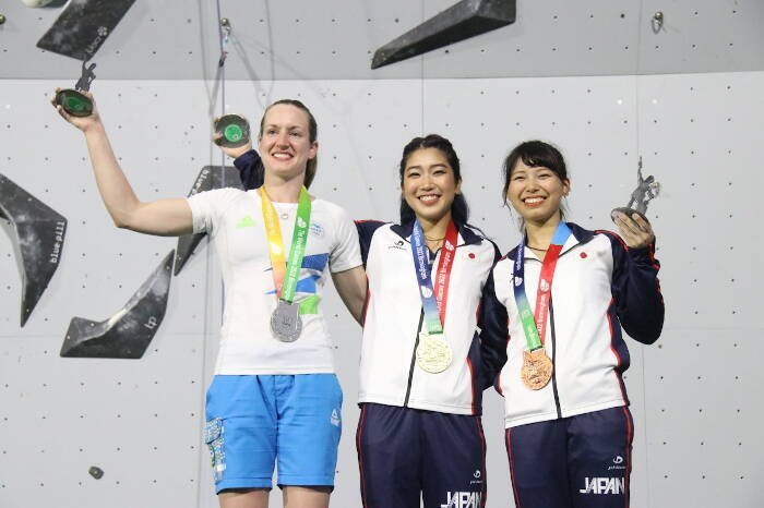 野中生萌がボルダリングで金！ 日本男女4人全員が表彰台【ワールドゲームズ2022】