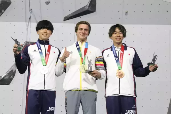 「野中生萌がボルダリングで金！ 日本男女4人全員が表彰台【ワールドゲームズ2022】」の画像