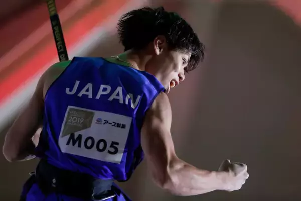 「原田海「自分の登りをするだけ」。コンバインド男子予選後の選手コメント／IFSCクライミング世界選手権2019八王子」の画像