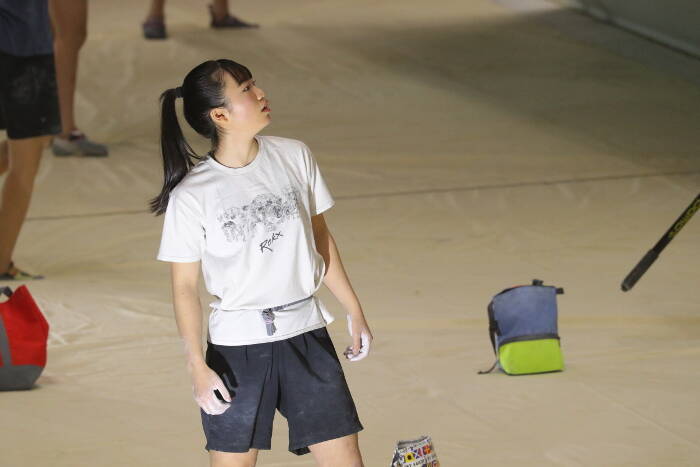 野口啓代「明日はまた気合を入れていく」。女子予選後の選手コメント　ボルダリングジャパンカップ2020