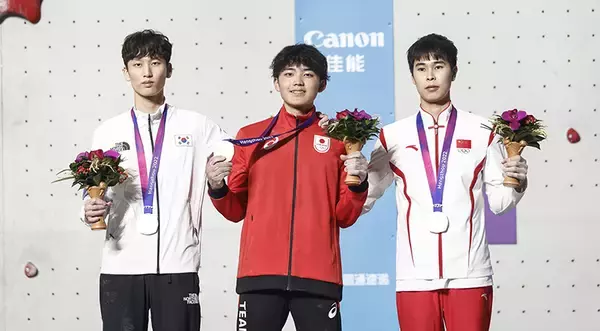16歳・安楽宙斗が金！ ボルダー、リードいずれも高得点で大勝【杭州アジア大会】