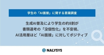 学生の8割が書類選考に不安、生成AI普及で文章の均一化を懸念 - レバレジーズ調査