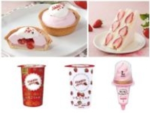 ローソン、「ストロベリーマニア」とのコラボ商品など…いちご商品全19品を発売