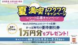 「かっぱ寿司、1万円分の優待割引券が当たるプレゼントキャンペーンを開催!」の画像1