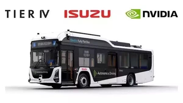 いすゞとティアフォー、エヌビディアと共同で自動運転レベル4バスの社会実装に挑戦