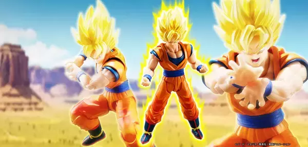 『ドラゴンボールZ』セル編以降の衣装を身に着けた「スーパーサイヤ人孫悟空」がS.H.Figuartsに登場