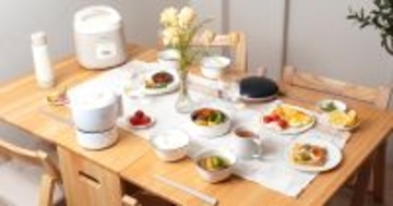 サンコー、おかずを同時調理できるころんと丸い炊飯器など調理家電3種