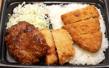 ローソン「超ハッピーすぎ! チャレンジ」開幕! 人気商品を合体したパスタと肉3種弁当が豪快すぎた
