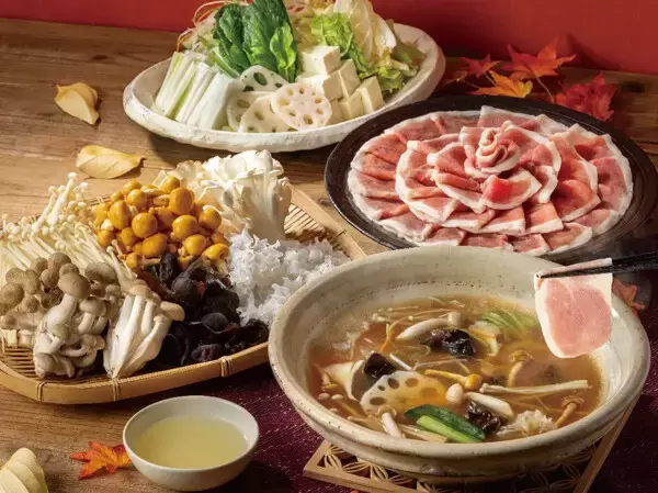 【しゃぶ葉】鴨肉と6種のきのこが食べ放題「秋のきのこと鴨しゃぶフェア」開催 - ポルチーニ香るきのこだしも新登場