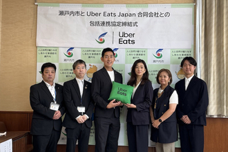 Uber Eatsと岡山県瀬戸内市が包括連携協定を締結。事業者の販路拡大や地域経済活性化を推進