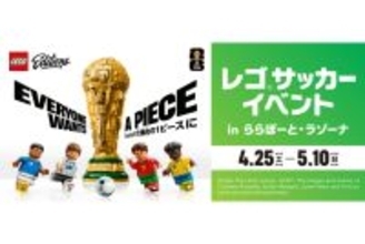 ららぽーとラゾーナでレゴとサッカーの祭典！GWにレゴ体験型イベントや抽選会を開催