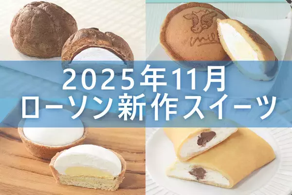 【11月25日発売! 】ローソン「今月の新商品スイーツ」5商品まとめてご紹介!