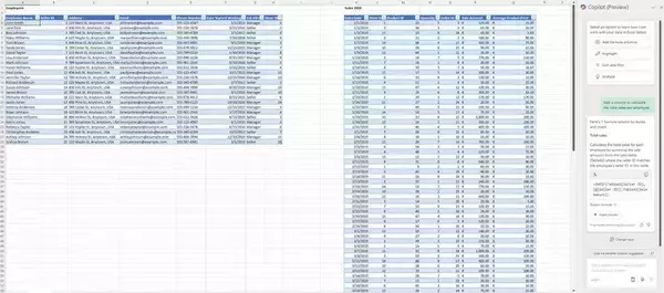 複数の数式列を生成するCopilot機能を搭載した最新版Excel